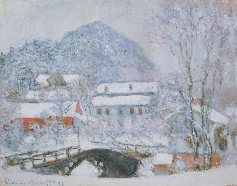 Sandviken Village in the Snow, Claude Monet